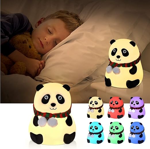 Silicone Panda Touch LED Lamp Night / Light Lamp for Girls Boys Night Light Lamp