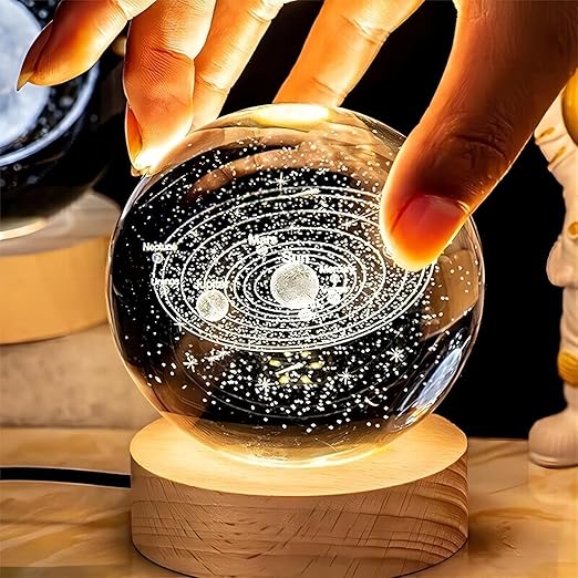 3D Crystal Ball Night Lamp