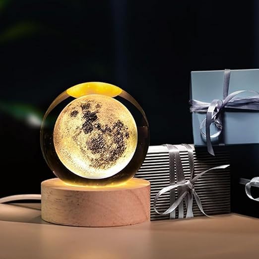 3D Crystal Ball Night Lamp