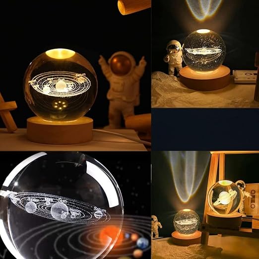 3D Crystal Ball Night Lamp
