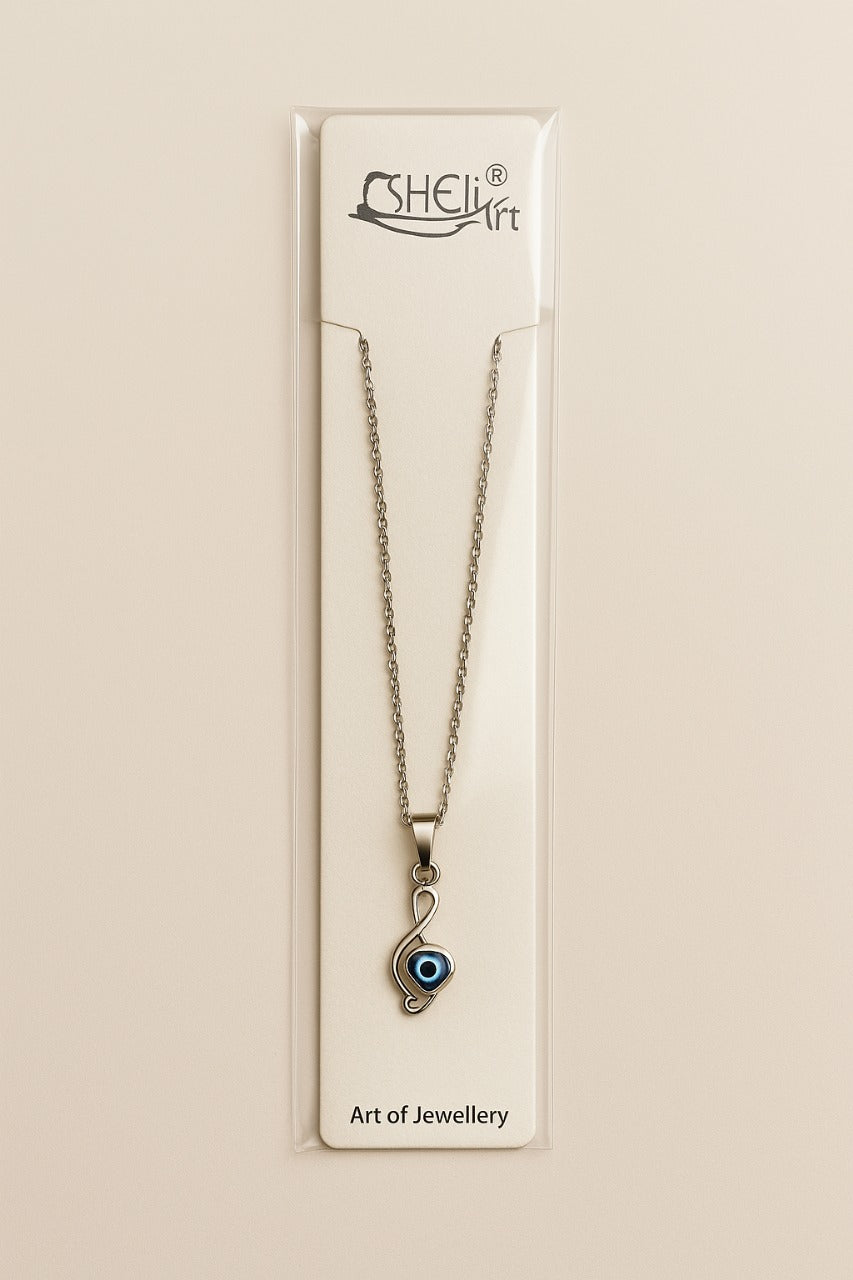 Evil Eye Pendant Necklace – Anti-Tarnish Protection