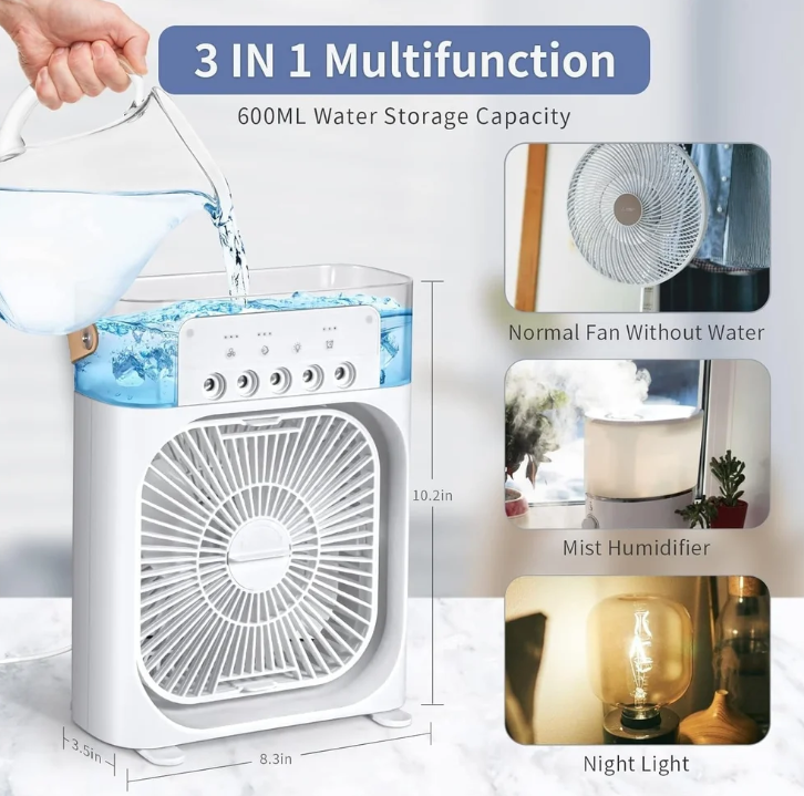Portable Mini AC – Instant Cooling, Anywhere Mini Cooler for Room Cooling