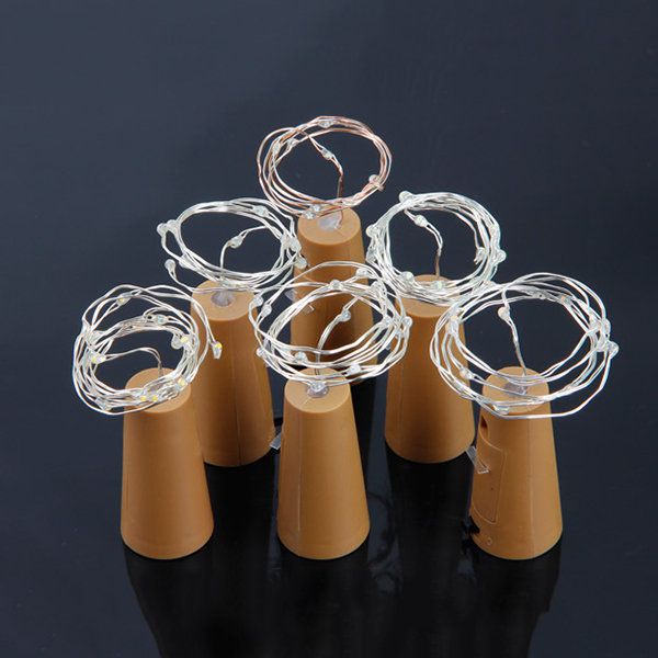 Warm White Cork LED Bottle Light | Battery Operated Fairy Lights for Home Decor & Gifting