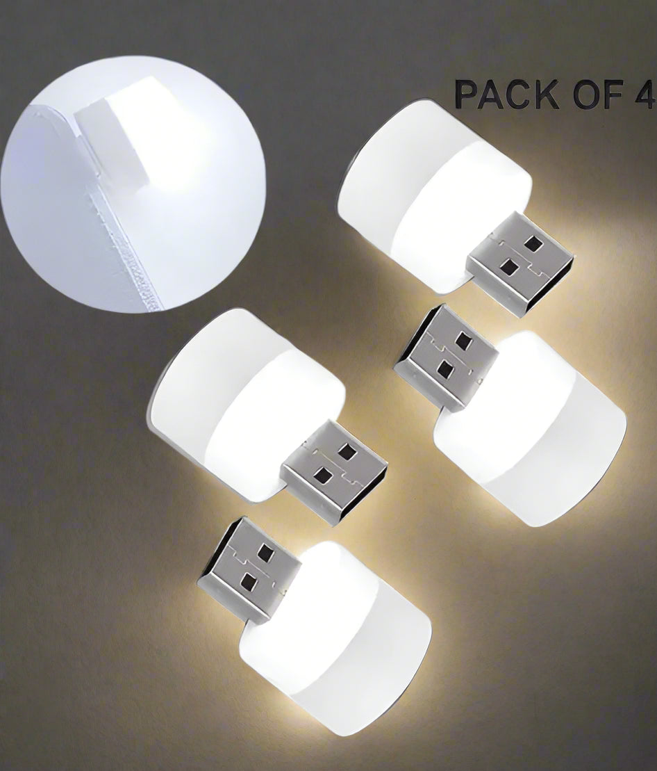 4 Mini USB Night Light/Night Bulb, Plug in Small Led Nightlight