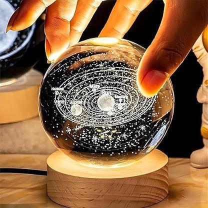3D Crystal Ball Night Lamp