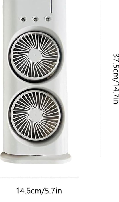 Double Ended Spray Fan, Desk Fan with Mist Spray, Travel Cooler Fan