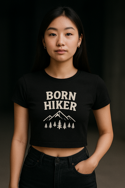 Born Hiker Crop Top For Girls