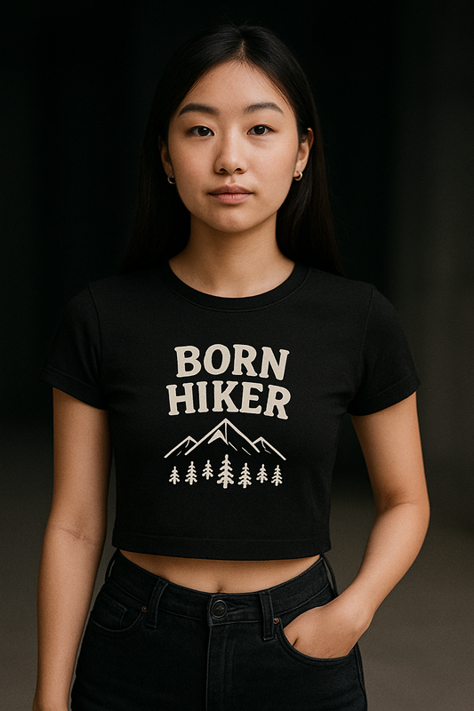 Born Hiker Crop Top For Girls