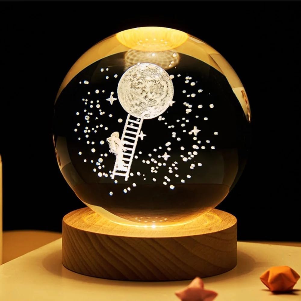 3D Crystal Ball Night Lamp